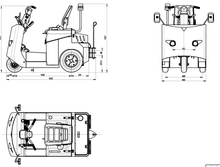 Load image into Gallery viewer, 2 Ton Electric Sit Down Rider Tow Tractor