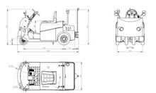 Load image into Gallery viewer, 6 Ton Electric Tow Tractor Without Cabin